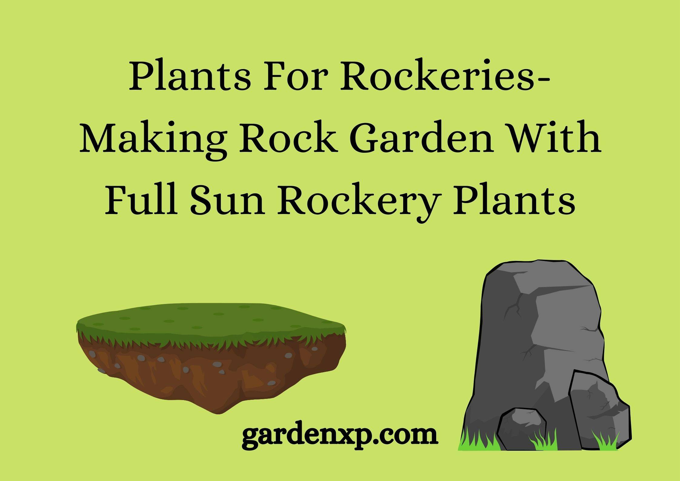 Plants For Rockeries- Making Rock Garden With Full Sun Rockery Plants